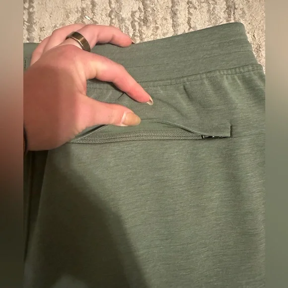 Lululemon Men’s Gridliner Fleece Joggers Green Twill - Picture 9 of 10